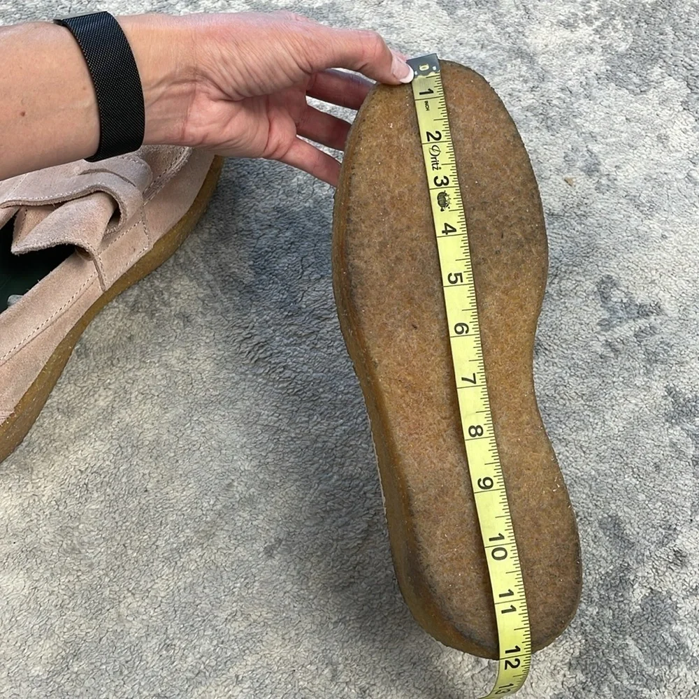 Vinnys Creeper Suede Penny Loafer Blush Beige Preppy